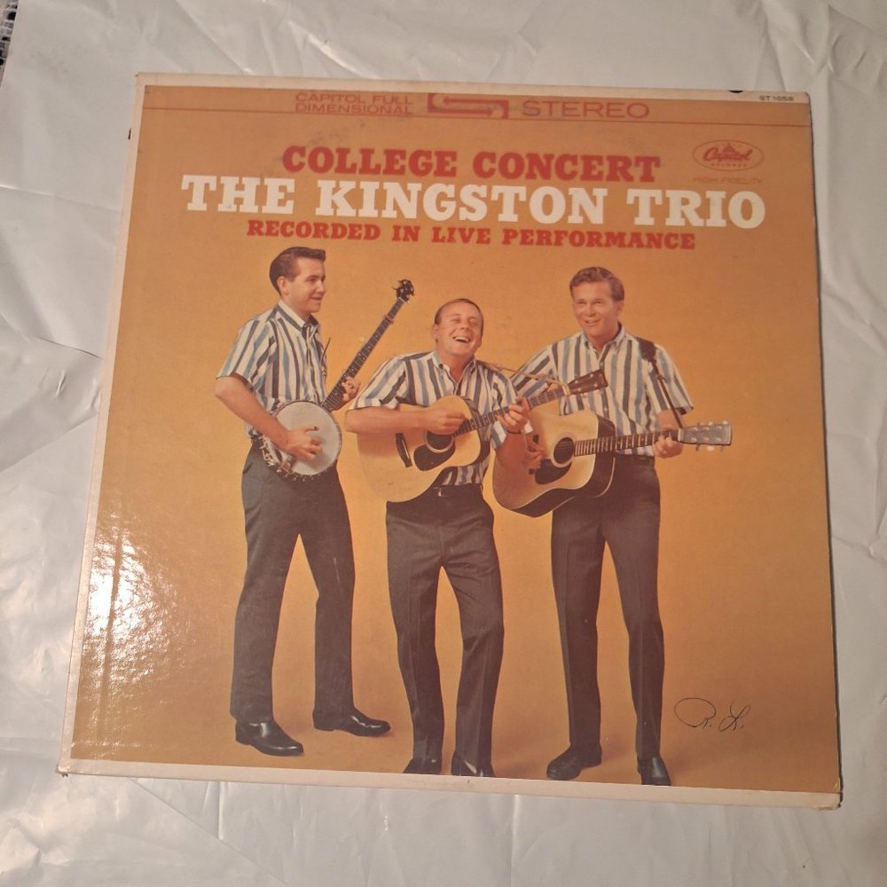 kingston trio college concert lp record